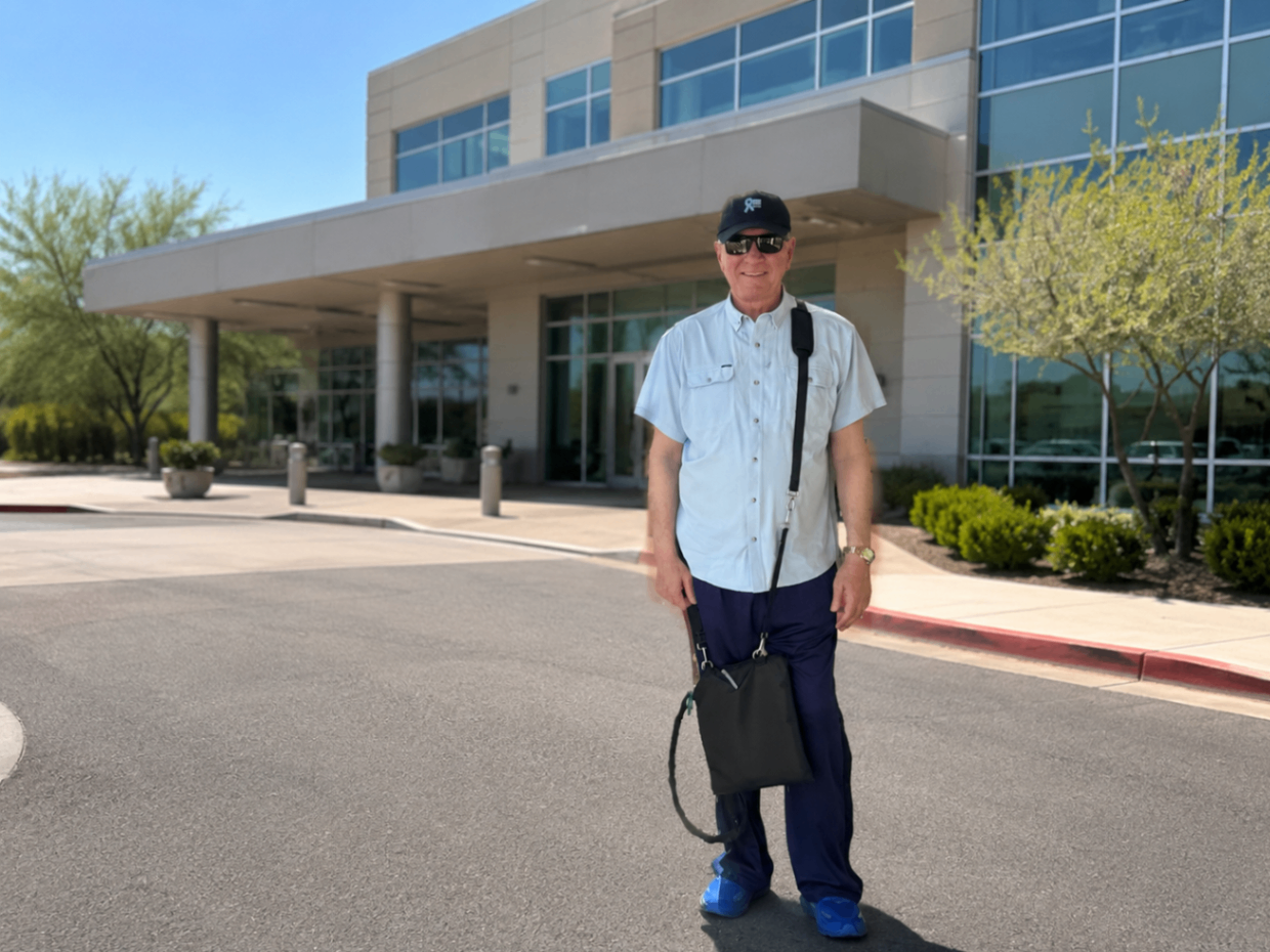 Robert at the hospital